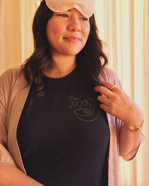 new moon nightie, new moon who dis, new moon, who dis, nightie, sleepwear, loungewear, hey ma goods co